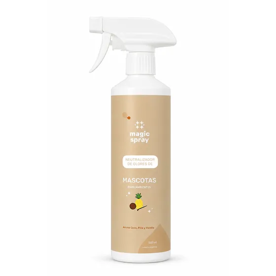 Magic Spray Mascotas 500 ml aroma Coco, Piña y Vainilla