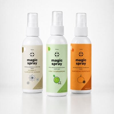 Magic Spray Baño Pack Vibra: Jazmín y Flores de Azahar, Lima y Cardamomo y Mandarina Especiada