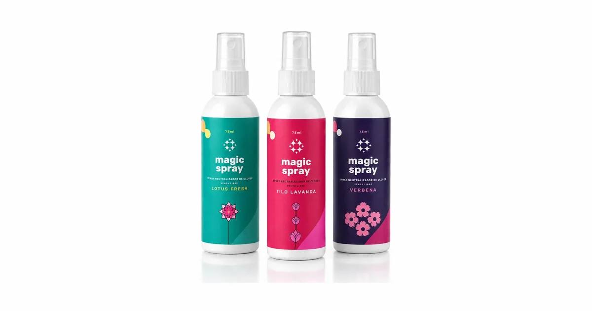 Magic Spray Baño Pack Zen: Lotus Fresh, Tilo Lavanda y Verbena (neutralizador de olores para baño)